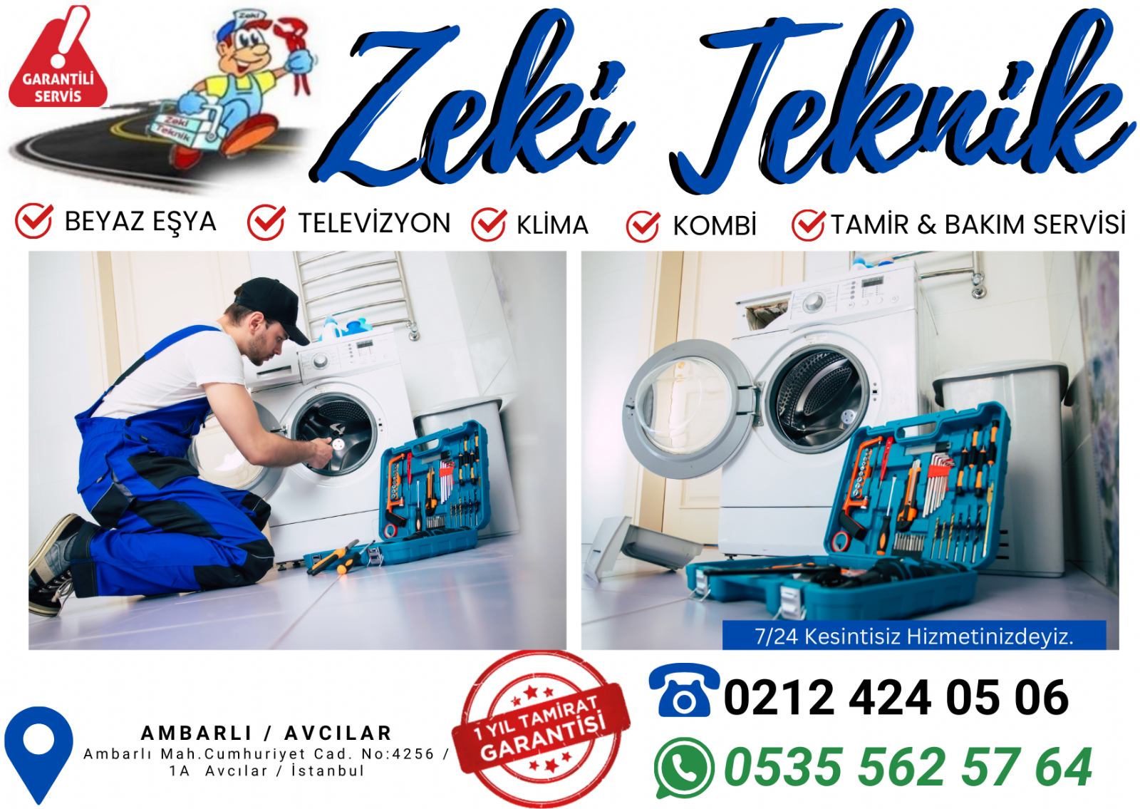 Ambarlı Çamaşır Makinesi Tamircisi 